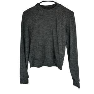 Lululemon Womens Gray Close To Crossing Long Sleeve Activewear Top Size 6